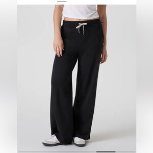 Vuori Black Heather Wide Leg Pants for Women
